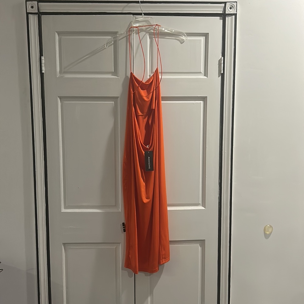 Orang midi backless dress - Picture 4 of 6